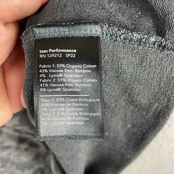 Tasc Mens Large  Bamboo Performance 1/4 Quarter Zip Pullover Gray Camo - Picture 8 of 13